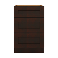 J&K Java Coffee S1 Vanity 3 Drawer Base 21" W x 33" H x 21" D