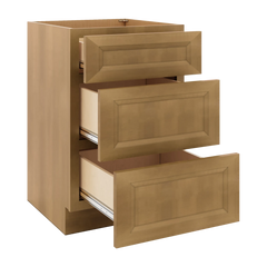 J&K Butterscotch B8 Vanity 3 Drawer Base 21" W x 33" H x 21" D