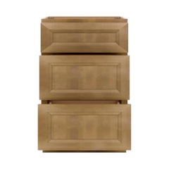 J&K Butterscotch B8 Vanity 3 Drawer Base 21" W x 33" H x 21" D