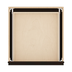 J&K Espresso K8 Vanity 3 Drawer Base 21" W x 33" H x 21" D