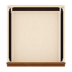 J&K Mocha Glazed K10 Vanity 3 Drawer Base 21" W x 33" H x 21" D
