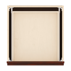 J&K Mahogany J5 Vanity 3 Drawer Base 21" W x 33" H x 21" D