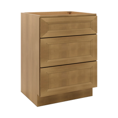 J&K Butterscotch B8 Vanity 3 Drawer Base 24" W x 33" H x 21" D
