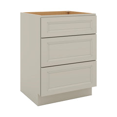 J&K Pebble B6 Vanity 3 Drawer Base 24" W x 33" H x 21" D