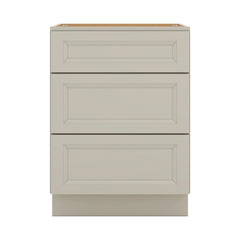 J&K Pebble B6 Vanity 3 Drawer Base 24" W x 33" H x 21" D