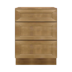 J&K Butterscotch B8 Vanity 3 Drawer Base 24" W x 33" H x 21" D