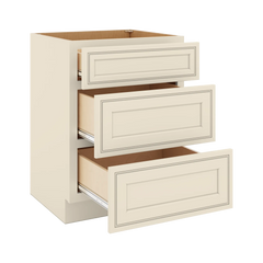 J&K Pearl Glazed H9 Vanity 3 Drawer Base 24" W x 33" H x 21" D