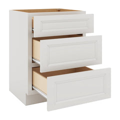 J&K Pure B5 Vanity 3 Drawer Base 24" W x 33" H x 21" D
