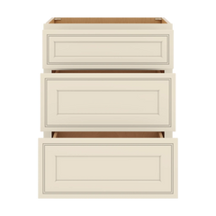J&K Pearl Glazed H9 Vanity 3 Drawer Base 24" W x 33" H x 21" D