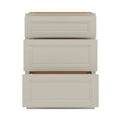 J&K Pebble B6 Vanity 3 Drawer Base 24" W x 33" H x 21" D