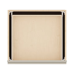 J&K Pebble B6 Vanity 3 Drawer Base 24" W x 33" H x 21" D