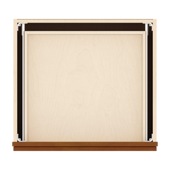J&K Mocha Glazed K10 Vanity 3 Drawer Base 24" W x 33" H x 21" D