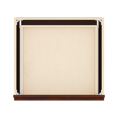 J&K Mahogany J5 Vanity 3 Drawer Base 24" W x 33" H x 21" D