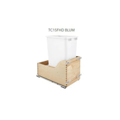 Fabuwood Allure Fusion Timber 15" W Trash Can Full Height Door w/Blum Slides