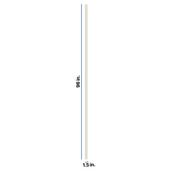 Modernform Cabinet Slim Dove White 1 1/2" W X 96" H Tall Filler