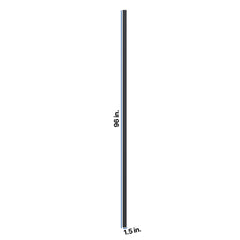 Modernform Cabinet Onyx Black Shaker 1 1/2" W X 96" H Tall Filler