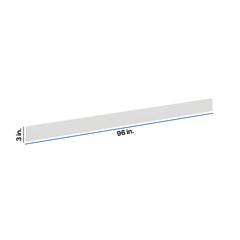 Modernform Cabinet White Shaker 3" W X 96" H Bottom Molding