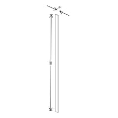 Fabuwood Allure Echo Mocha 3" W X 96" H Tall Filler