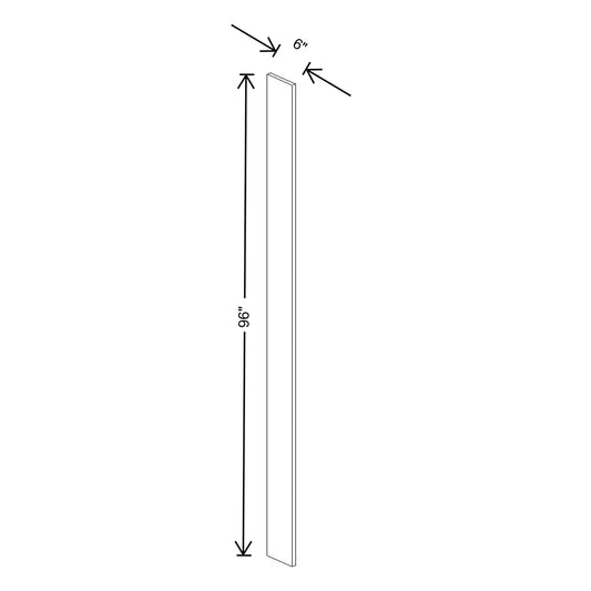 Fabuwood Value Premium Hallmark Frost 6" W X 96" H Tall Filler