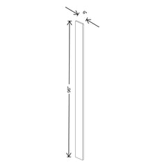 Fabuwood Quest Metro Frost 6" W X 96" H Tall Filler