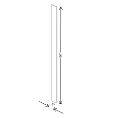 Fabuwood Ovela Catalina Como Ash 1 6" W X 96" H Tall Filler