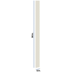 Modernform Cabinet Slim Dove White 6" W X 96" H Tall Filler