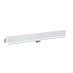 Modernform Cabinet Gloss White 96" W X 4" H X 1/4" D Toekick