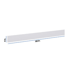 Modernform Cabinet Matte White 96" W X 4" H X 1/4" D Toekick
