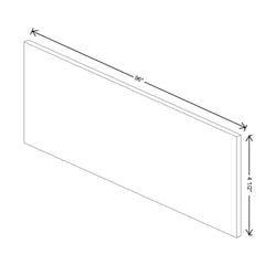 Fabuwood Quest Metro Frost 96" W X 4 1/2" H X 1/4" D Toe Kick