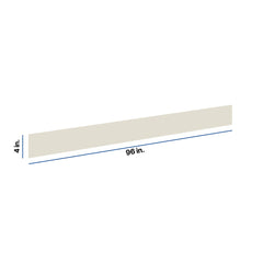 Modernform Cabinet Slim Dove White 96" W X 4" H X 1/4" D Toekick