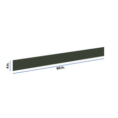 Modernform Cabinet Slim Sage Green 96" W X 4" H X 1/4" D Toekick