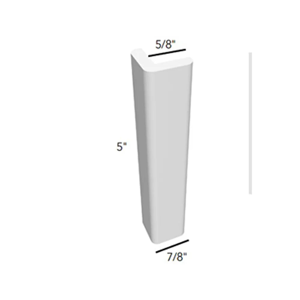 Fabuwood Allure Galaxy Dove 5 /8" W X 5" H X 7/8" D Toe Kick Cap