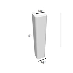 Fabuwood Allure Galaxy Dove 5 /8" W X 5" H X 7/8" D Toe Kick Cap