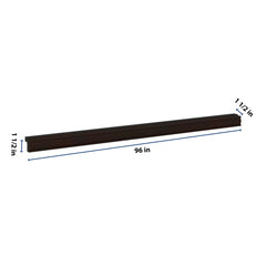 J&K Espresso K8 96" W Traditional Light Rail Molding