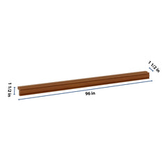 J&K Mocha Glazed K10 96" W Traditional Light Rail Molding