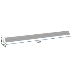 J&K Castle Grey S5 96" W Traditional Light Rail Molding