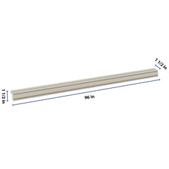 J&K Pebble B6 96" W Traditional Light Rail Molding