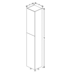Fabuwood Ovela Catalina Nocce 1 15" W X 90" H X 13" D Single Door Pantry Cabinet