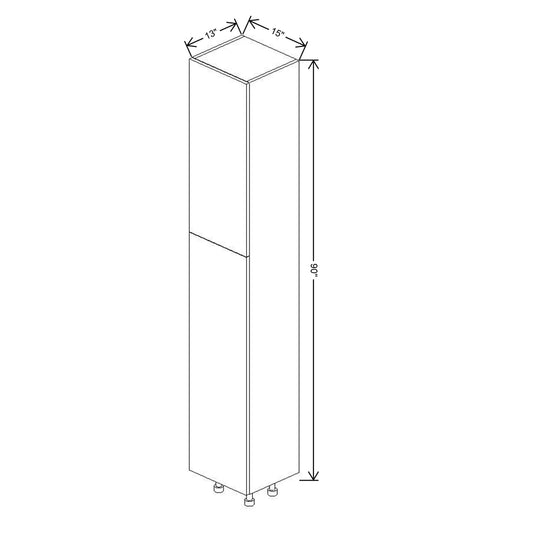 Fabuwood Illume Tuscany Olmo 3  90"H Single Door Pantry