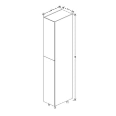 Fabuwood Illume Catalina Carbone Matte 96"H Single Door Pantry