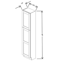 Fabuwood Allure Galaxy horizon 18"W X 84"H X 12"D  Tall Pantry