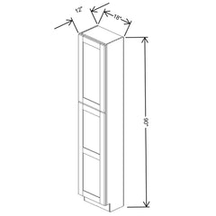 Fabuwood Allure Fusion Dove 18"W X 90"H 12"D Tall Pantry