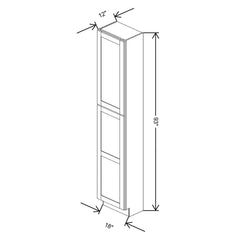 Fabuwood Allure Galaxy Dove 18" W X 93" H X 12" D Tall Pantry Cabinet