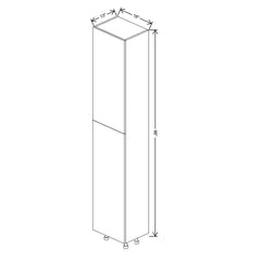 Fabuwood Ovela Catalina Nocce 1 18" W X 96" H X 13" D Single Door Pantry Cabinet