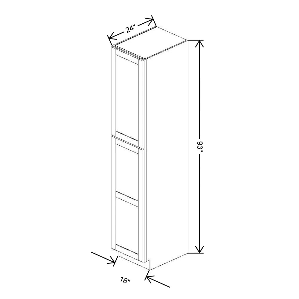 Fabuwood Allure Galaxy Dove 18" W X 93" H X 24" D Tall Pantry Cabinet