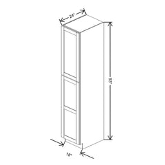 Fabuwood Allure Galaxy Truffle 18" W X 93" H X 24" D Tall Pantry Cabinet