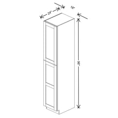 Fabuwood Quest Metro Frost Tall Pantry 18"W x 96"H Shaker Cabinet