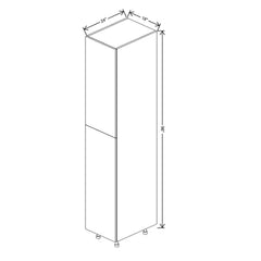 Fabuwood Ovela Catalina Ida 2 18" W X 96" H X 24" D Single Door Pantry Cabinet