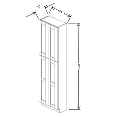 Fabuwood Allure Fusion Dove 24"W X 90"H X12"D Tall Pantry