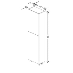 Fabuwood Ovela Catalina Ida 1 24" W X 93" H X 13" D Double Door Pantry Cabinet